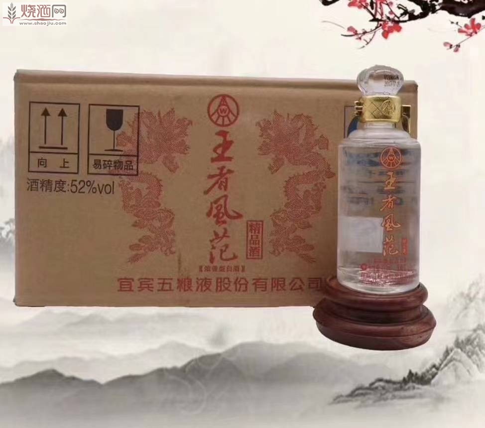 13年52度五粮液王者风范,酒版,每瓶100毫升,一箱20瓶